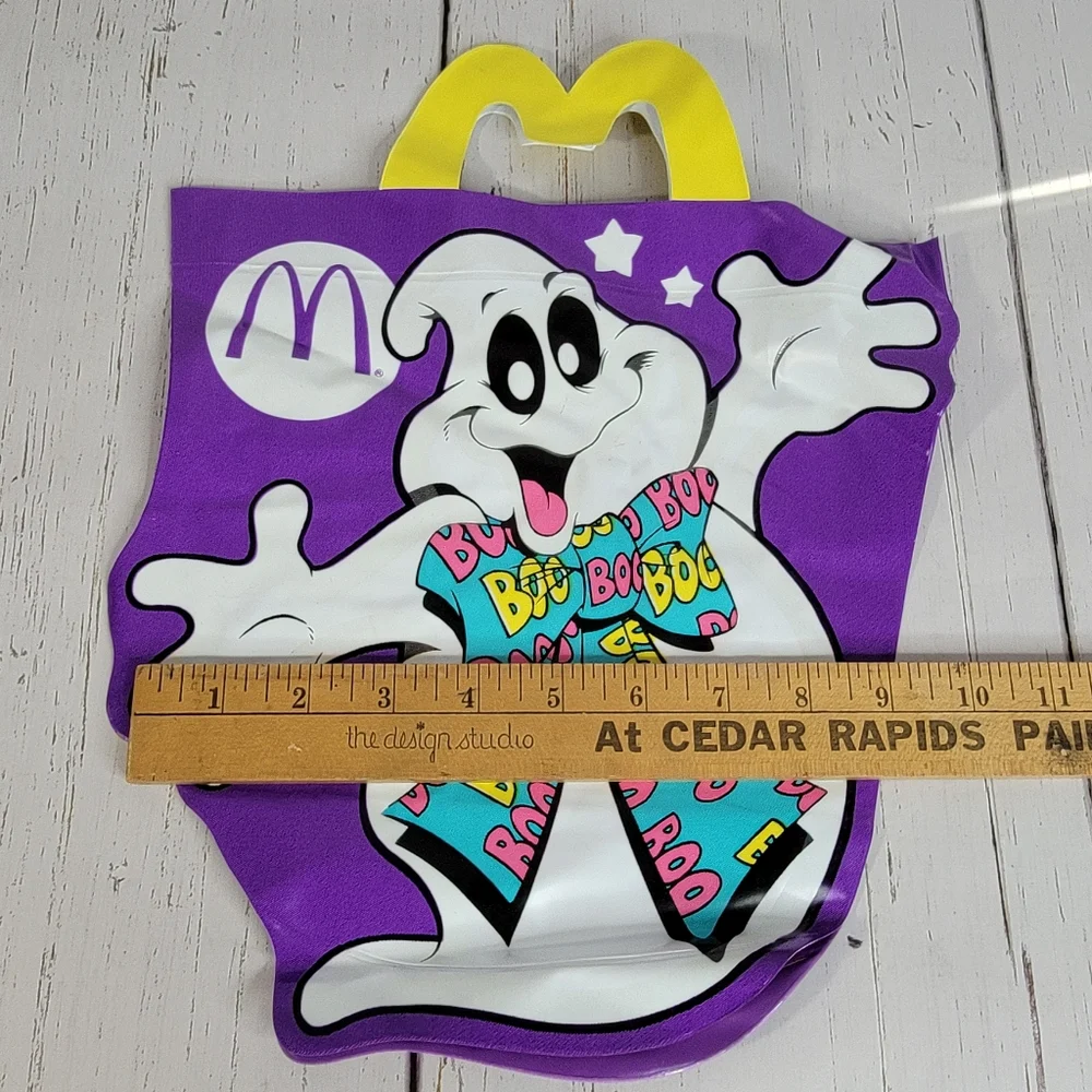 McDonald's Vintage Trick or Treat McGhost Candy Bag Kids 1990